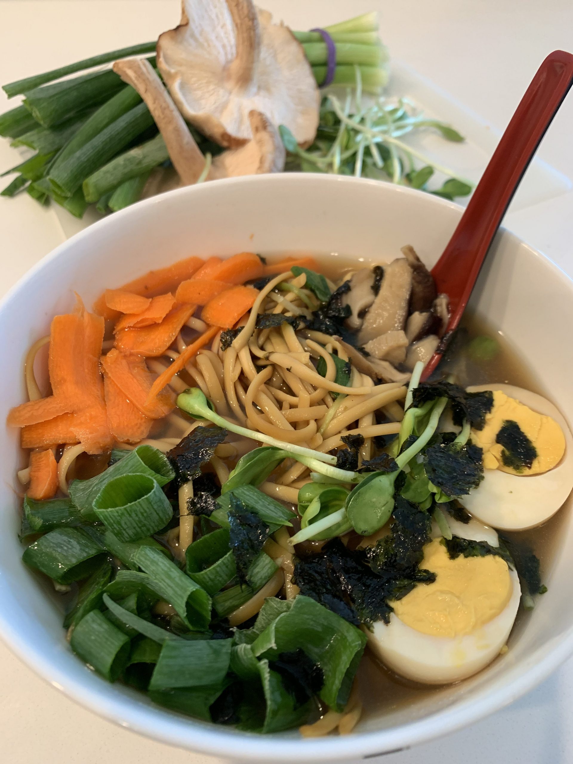 Easy Vegetarian ramen noodle recipe
