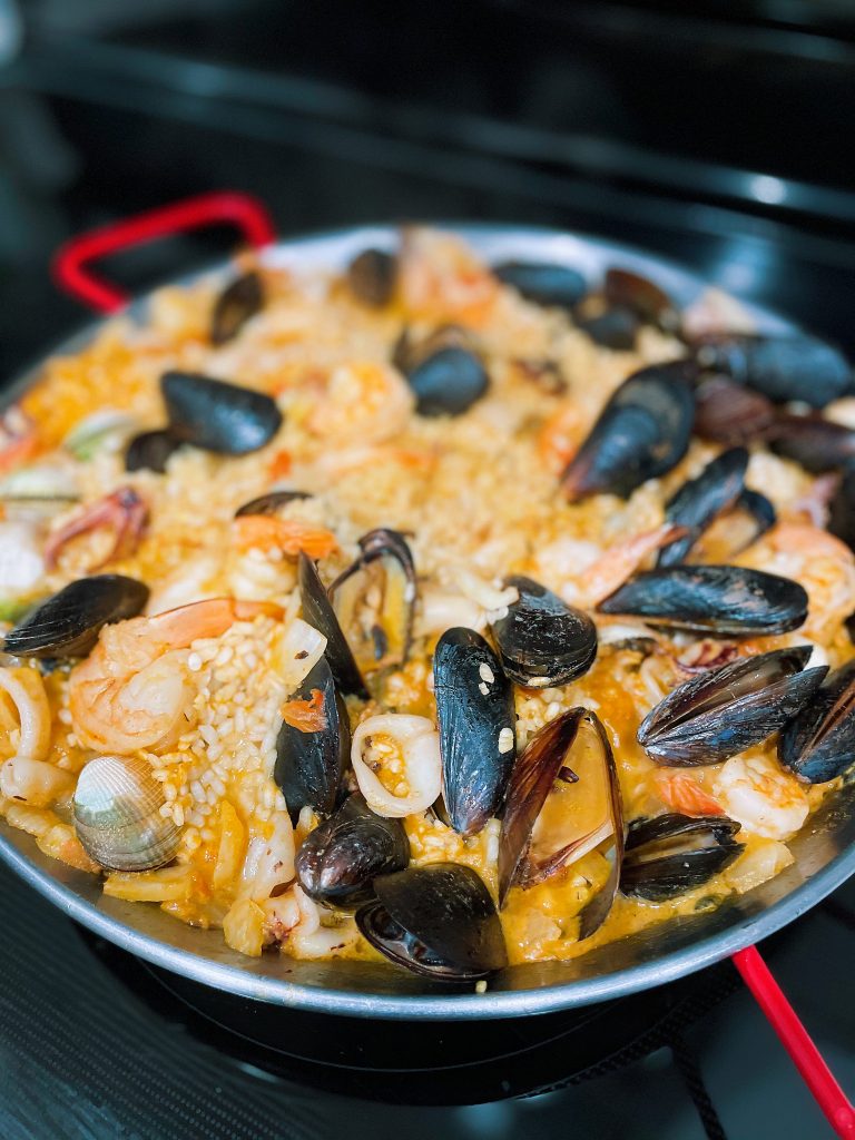 Seafood Paella Made Easy for Busy People